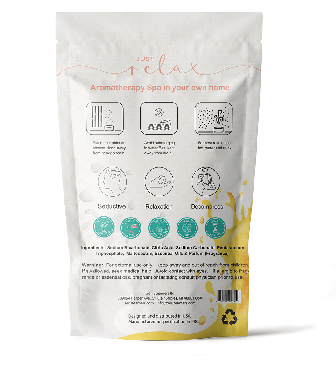 ROMANCE Milk &amp; Honey Shower Steamer
